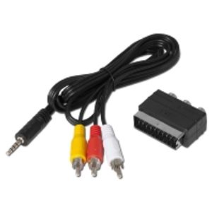 TechniSat 0000/3649 video kabel adapter RCA 3 x RCA Zwart