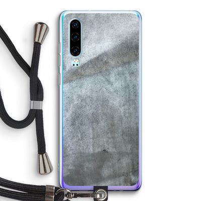 Grey Stone: Huawei P30 Transparant Hoesje met koord