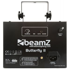 BeamZ Butterfly II Discostroboscoop Zwart