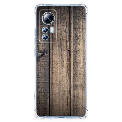 Xiaomi 12 Lite Stevig Telefoonhoesje Steigerhout Xiaomi 12 Lite Stevig Telefoonhoesje Steigerhout