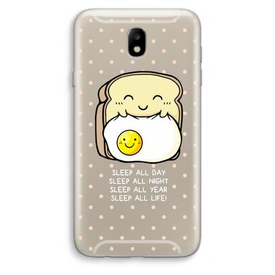 Sleep All Day: Samsung Galaxy J7 (2017) Transparant Hoesje