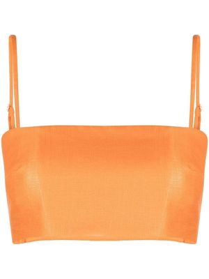 Cult Gaia haut Tereza à coupe crop - Orange