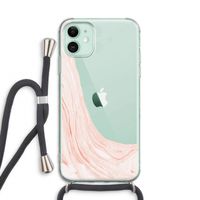 Peach bath: iPhone 11 Transparant Hoesje met koord