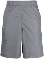 AAPE BY *A BATHING APE® short de sport en coton à logo brodé - Gris