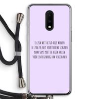 Regenboog: OnePlus 7 Transparant Hoesje met koord