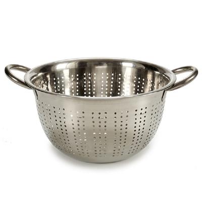 Vergiet / zeef - rvs - zilver - 24 x 13 cm - Keuken benodigdheden - Kookgerei
