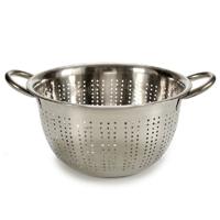 Vergiet / zeef - rvs - zilver - 24 x 13 cm - Keuken benodigdheden - Kookgerei