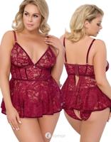 * COTTELLI Babydoll & Slip Ouvert, CC2741695 - thumbnail
