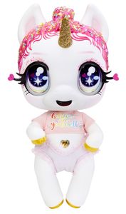 MGA Entertainment Glitter Babyz - eenhoornpop - Witte regenboog (Lunita Sky) pop