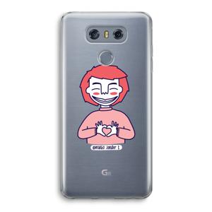 Hartje: LG G6 Transparant Hoesje