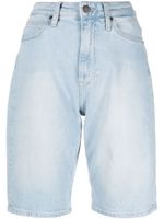 Calvin Klein short en jean à patch logo - Bleu - thumbnail