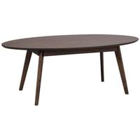 Rowico Yumi Ovale Salontafel - L130 X B65 X H48 Cm - Donkerbruin