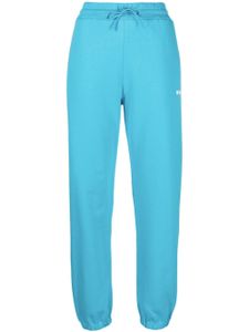 MSGM pantalon de jogging à logo imprimé - Bleu