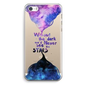 Stars quote: iPhone 5 / 5S / SE Transparant Hoesje