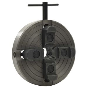 VidaXL Houtklauwplaat 4 bekken m33 verbinding 150x63 mm staal zwart
