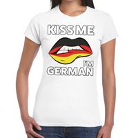 Kiss me I am German t-shirt wit dames