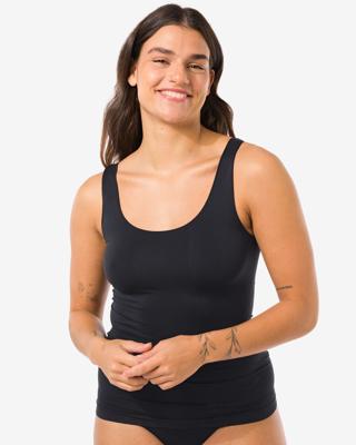 HEMA Dameshemd Naadloos Micro Zwart (zwart)
