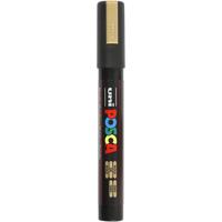 Uni-Posca Posca marker, afm pc-5m, lijndikte 2,5 mm, medium, goud, 1 stuk