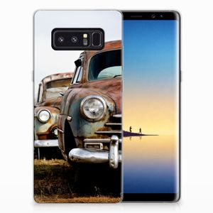 Samsung Galaxy Note 8 Siliconen Hoesje met foto Vintage Auto