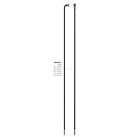 Sapim spaak 13-266 leader rvs zwart zonder nippel (100st)