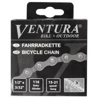 Ventura ketting fd1002a - 6/7sp - 1/2 x 3/32" - 116 schakels - grijs