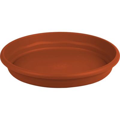 Opvangbord - terracotta - kunststof - D35 cm - onderschaal/opvangbord