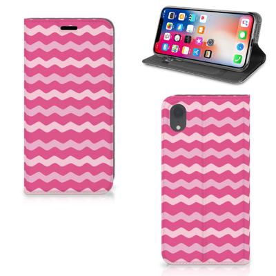 Apple iPhone Xr | Hoesje met Magneet | Waves Pink