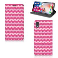 Apple iPhone Xr | Hoesje met Magneet | Waves Pink