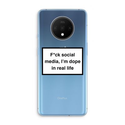I'm dope: OnePlus 7T Transparant Hoesje