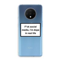 I'm dope: OnePlus 7T Transparant Hoesje