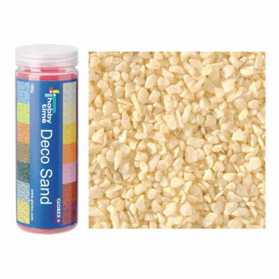 Decoratie zand/kiezels - creme - 500gr - zandkorrels - mini steentjes - 2 tot 6 mm