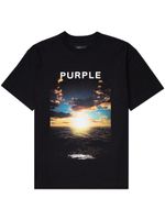 Purple Brand t-shirt en coton à imprimé photographique - Noir - thumbnail