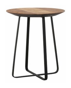 DTP Home Bijzettafel 'Neptunes' Teakhout, 40cm, kleur Naturel