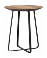 DTP Home Bijzettafel 'Neptunes' Teakhout, 40cm, kleur Naturel