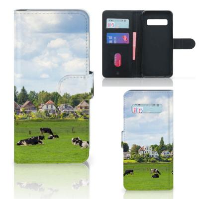 Samsung Galaxy S10 | Telefoonhoesje | Met pasjeshouder | Koeien
