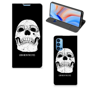 Mobiel BookCase OPPO Reno4 Pro 5G Skull Eyes