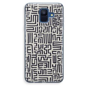 Moroccan Print: Samsung Galaxy A6 (2018) Transparant Hoesje