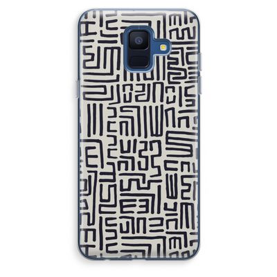 Moroccan Print: Samsung Galaxy A6 (2018) Transparant Hoesje