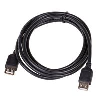 Akyga USB-kabel USB-A bus, USB-A bus 1.80 m Zwart AK-USB-06 - thumbnail