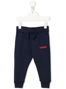 DSQUARED2 KIDS pantalon de jogging à logo imprimé - Bleu