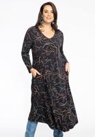 Yoek Jurk Swing BIJOU | Zwart | Maat 50/52 Yoek Jurk Swing BIJOU | Zwart | Maat 50/52