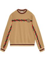 Gucci T-shirt met print - Bruin - thumbnail