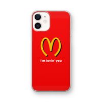 I'm lovin' you: iPhone 12 mini Transparant Hoesje
