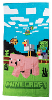 Minecraft strandlaken meerkleurig 70x140 cm