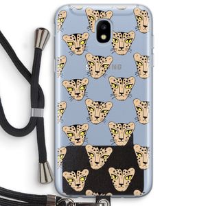 Tijger: Samsung Galaxy J5 (2017) Transparant Hoesje met koord