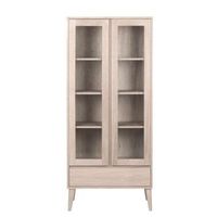 Vitrine Ulfborg - wit - 178x37x80 cm