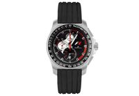 Horlogeband Jacques Lemans F5015-ZW Rubber Zwart 22mm