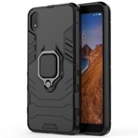 PC + TPU schokbestendige beschermende case voor Xiaomi Redmi 7A met magnetische ring houder (zwart)