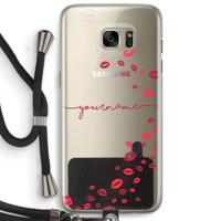 Kusjes: Samsung Galaxy S7 Edge Transparant Hoesje met koord