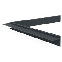 Aluminium Binnenhoek Antracietgrijs, RAL7016 45 x 45 x 500 mm STRUCTUURLAK